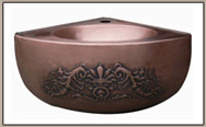 bathroom copper sinks
